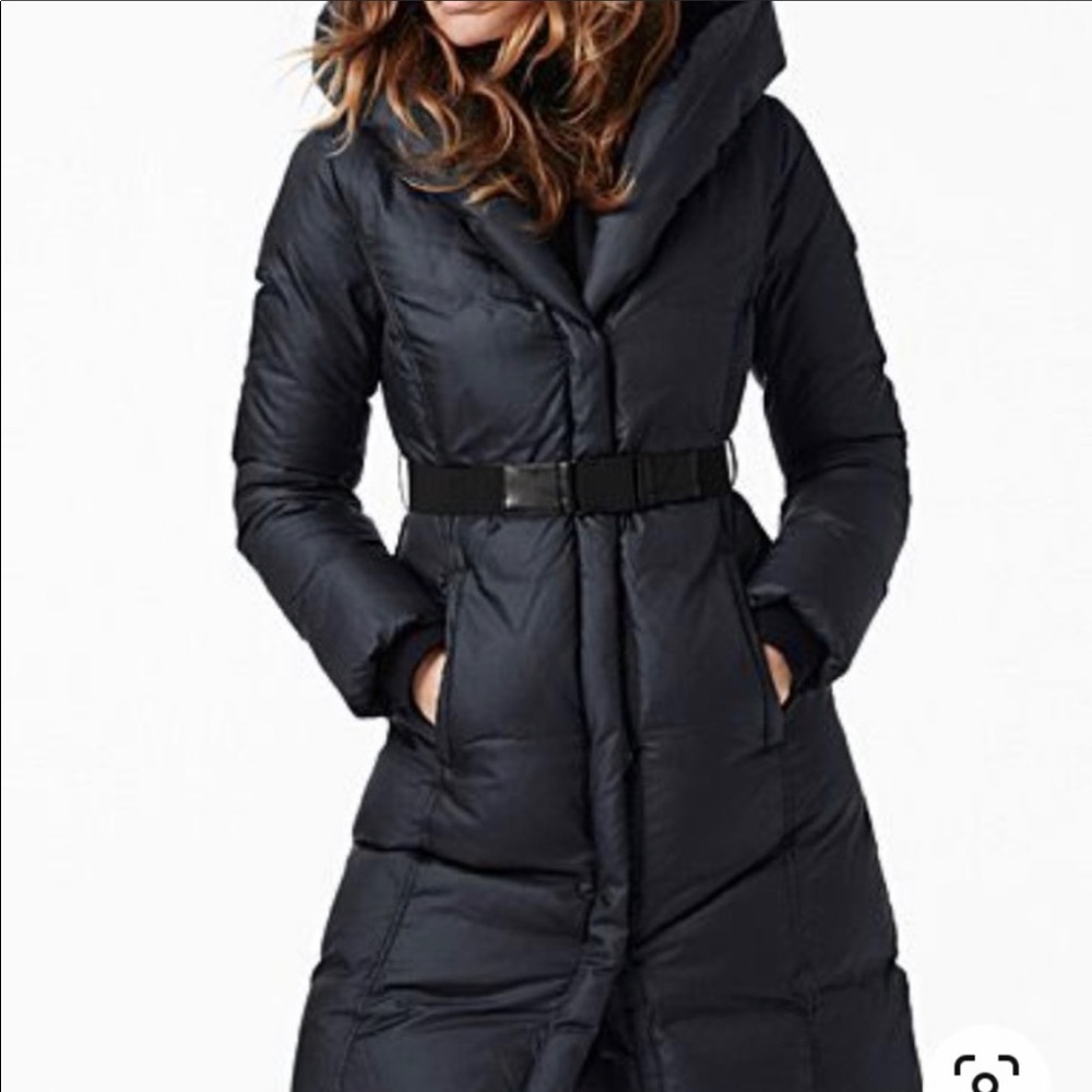 Soia Kyo XL black hooded winter coat with hood